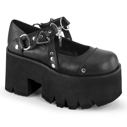 Black Demonia Ashes-33 Vegan Leather Women's Mary Jane Shoes | 72JZAW