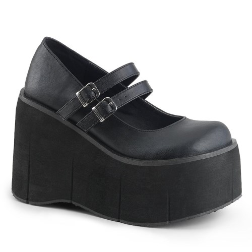 Black Demonia Kera-08 Vegan Leather Women's Mary Jane Shoes | 10TUMG