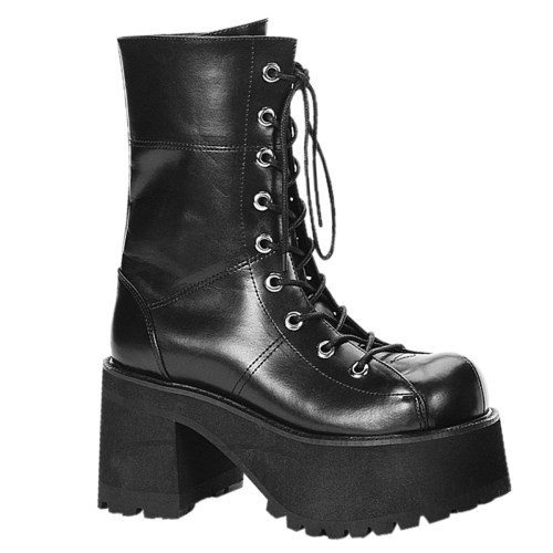 Black Demonia Ranger-301 Vegan Leather Women's Knee-high Boots | 90CIXU