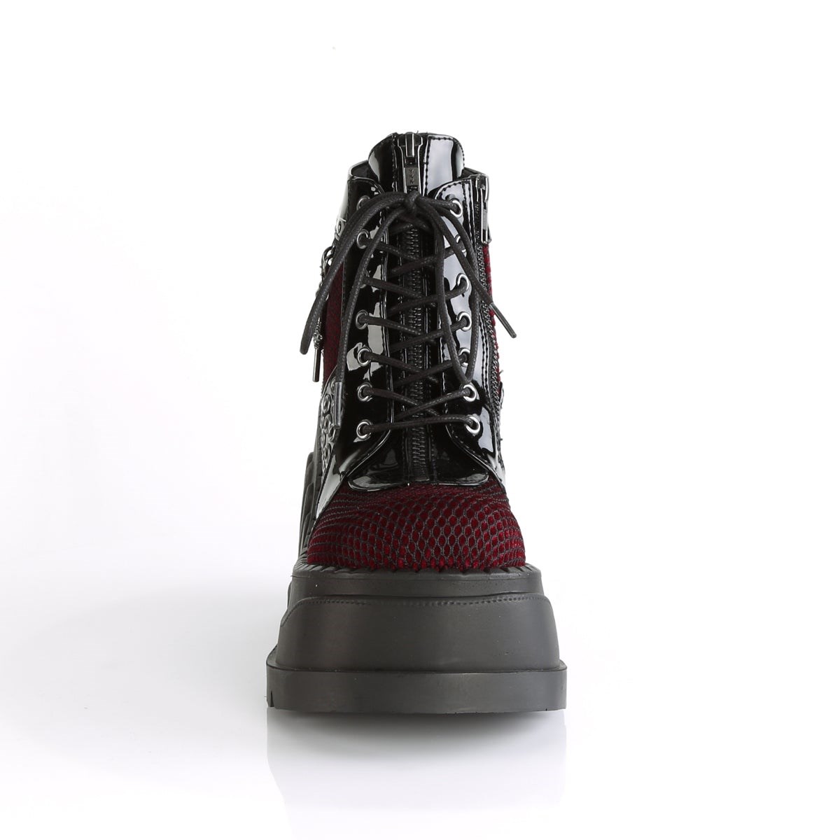 Black / Burgundy Demonia Stomp-18 Velvet Women's Ankle Boots | 17COKQ