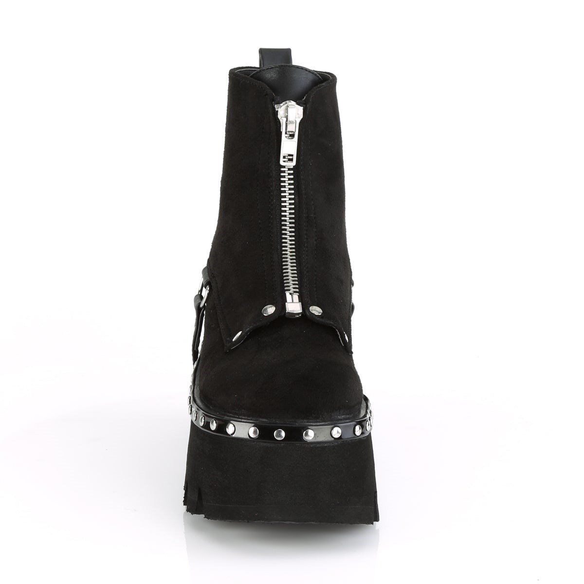 Black Demonia Ashes-100 Vegan Suede Women's Ankle Boots | 34QVSW