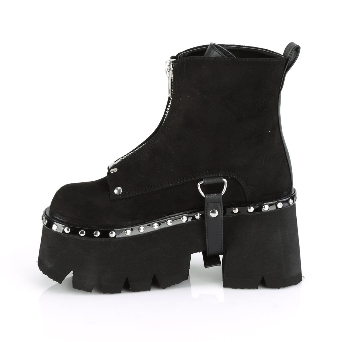 Black Demonia Ashes-100 Vegan Suede Women's Ankle Boots | 34QVSW