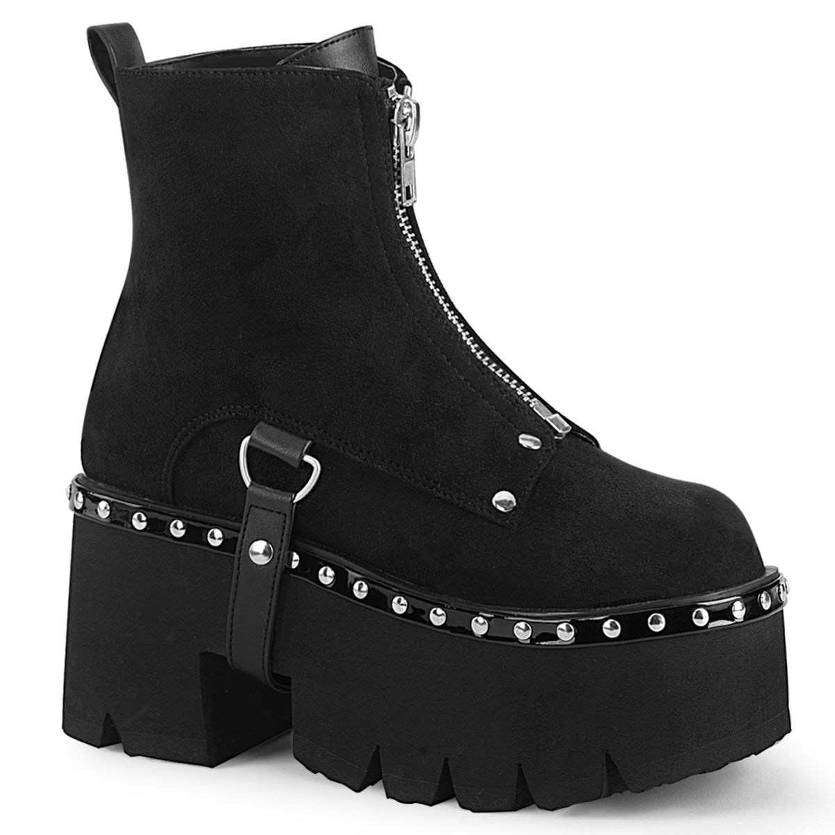 Black Demonia Ashes-100 Vegan Suede Women\'s Ankle Boots | 34QVSW