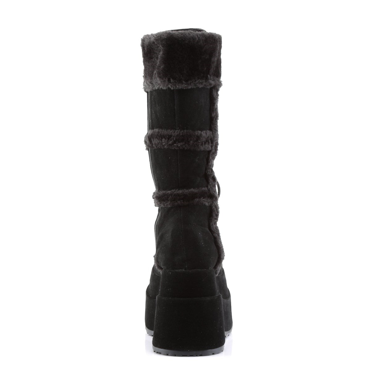 Black Demonia Bear-202 Vegan Suede Women's Knee-high Boots | 67WBXT