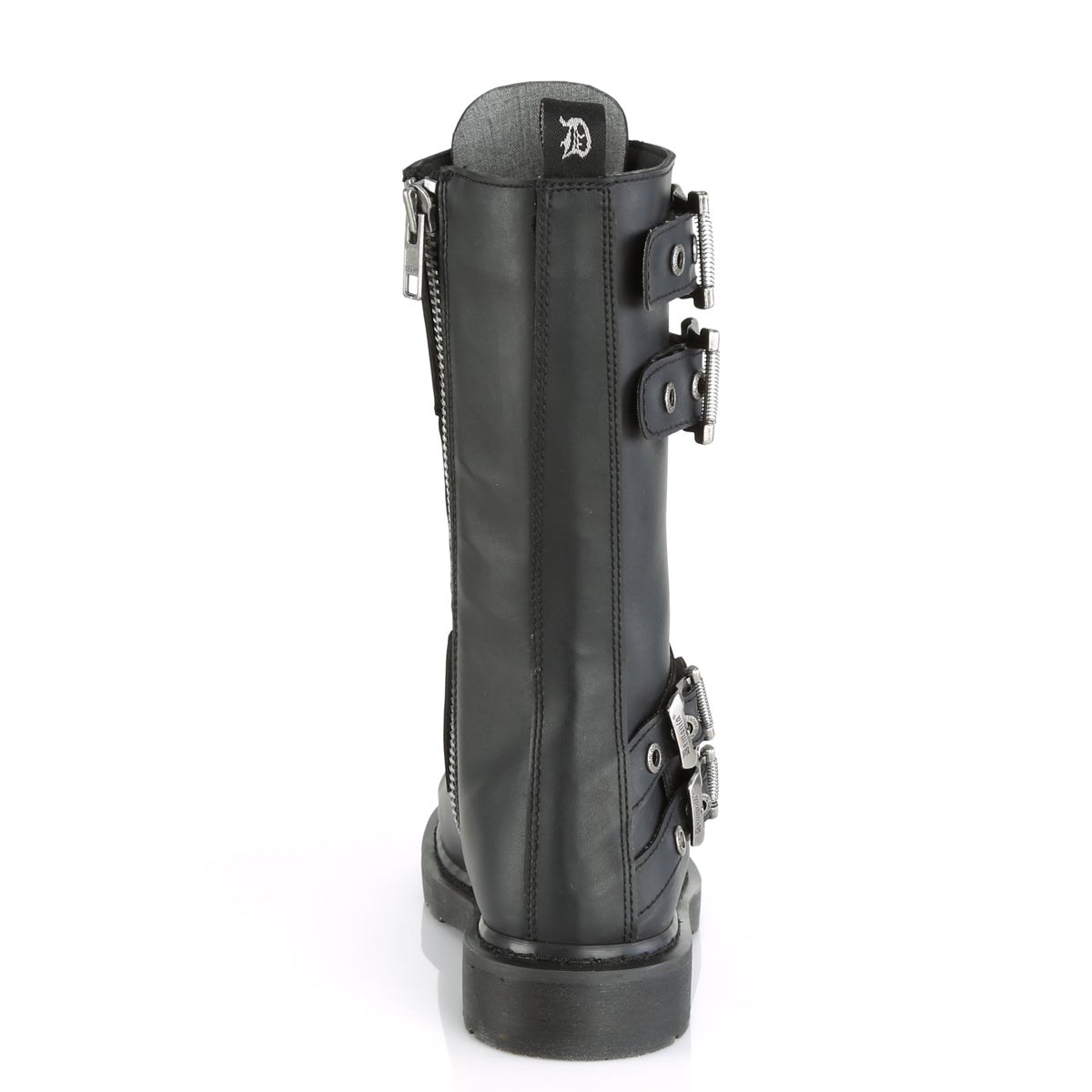 Black Demonia Bolt-345 Vegan Leather Women's Combat Boots | 03MRTD