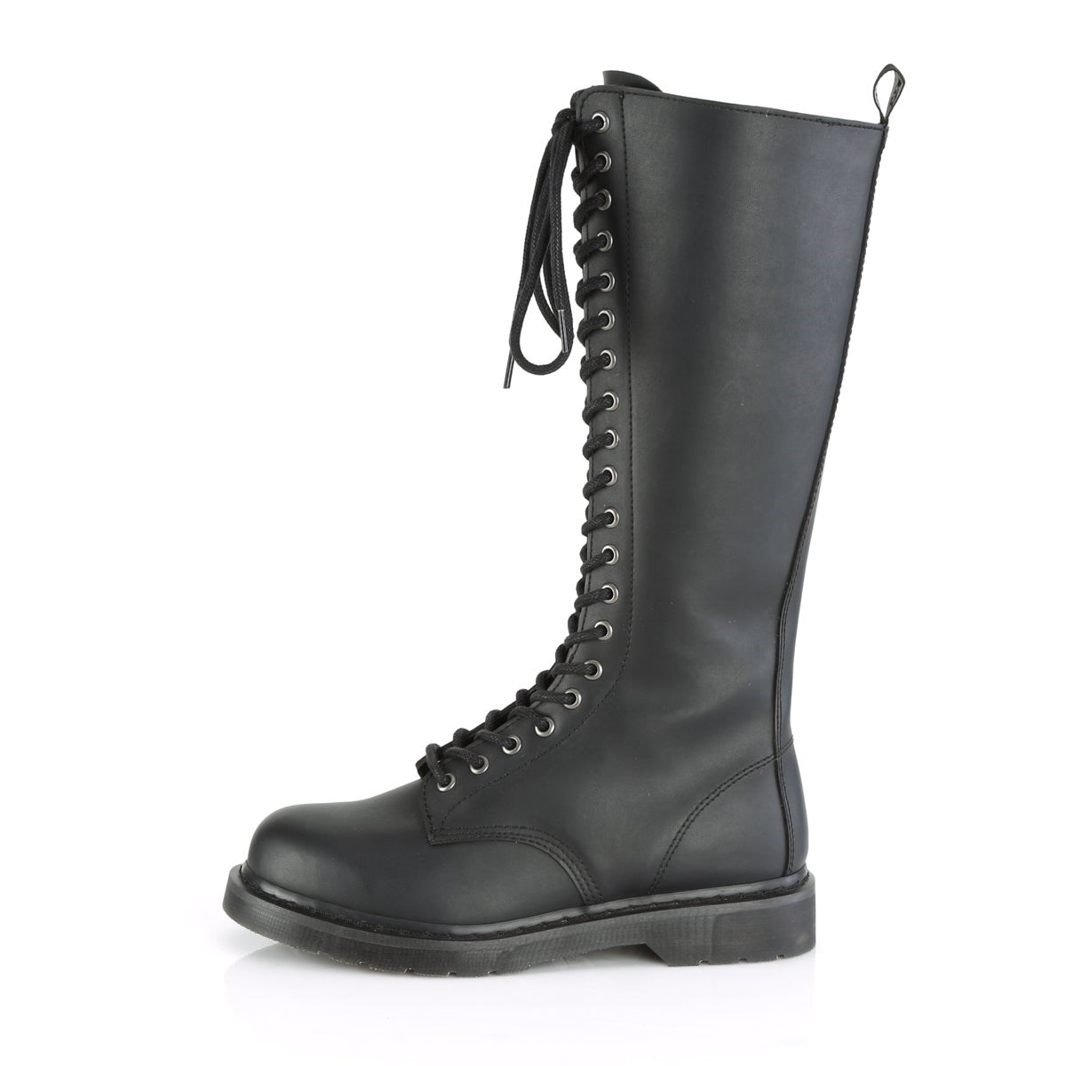 Black Demonia Bolt-400 Vegan Leather Men's Combat Boots | 21GBTA