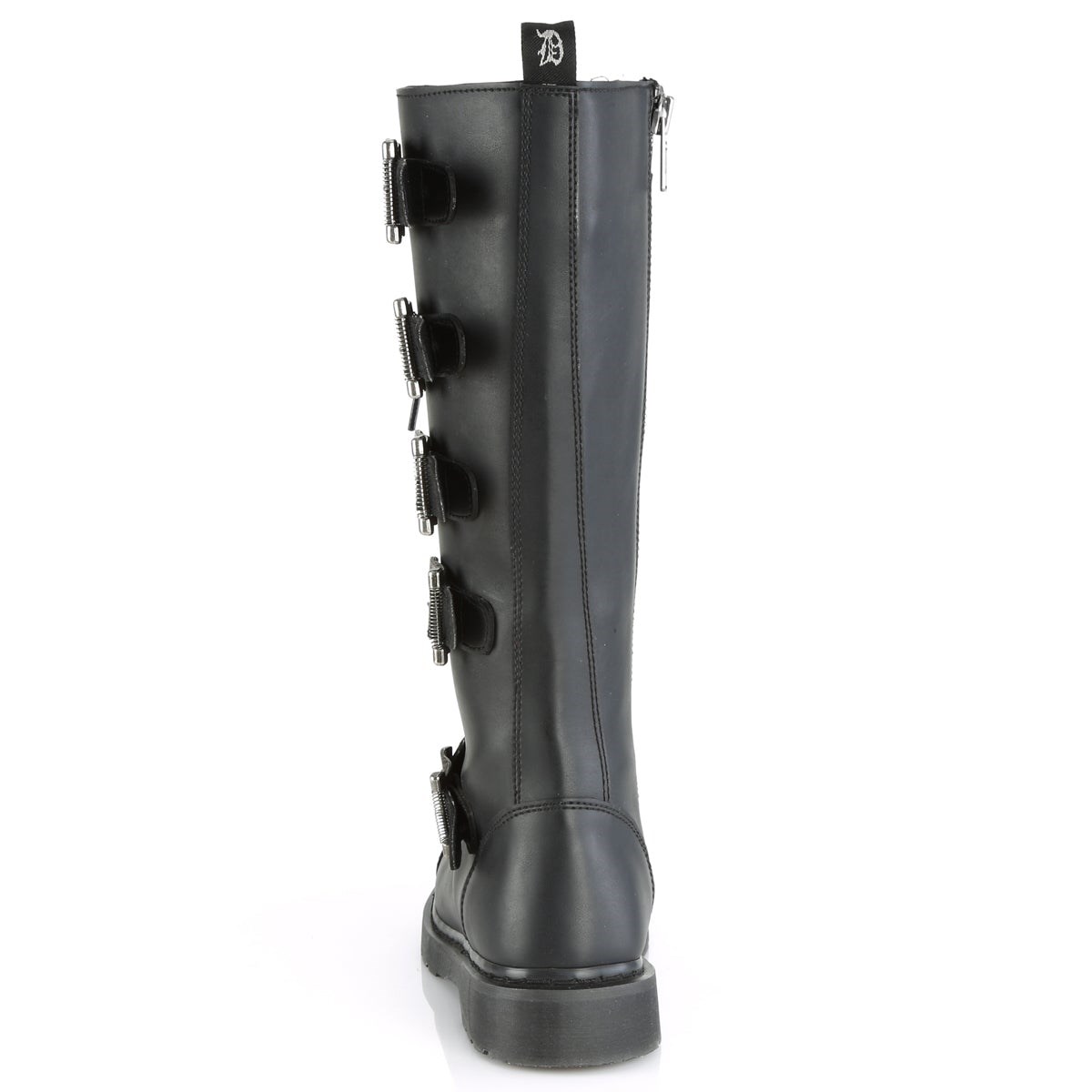 Black Demonia Bolt-425 Vegan Leather Men's Knee-high Boots | 15VNEA