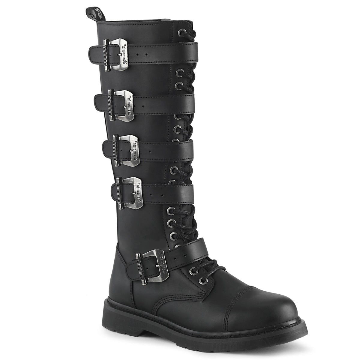 Black Demonia Bolt-425 Vegan Leather Men\'s Knee-high Boots | 15VNEA