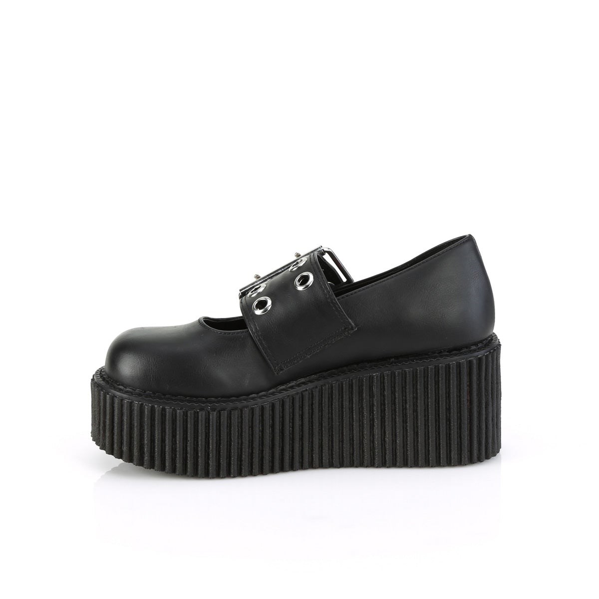 Black Demonia Creeper-230 Vegan Leather Women's Creepers Shoes | 50MSUB