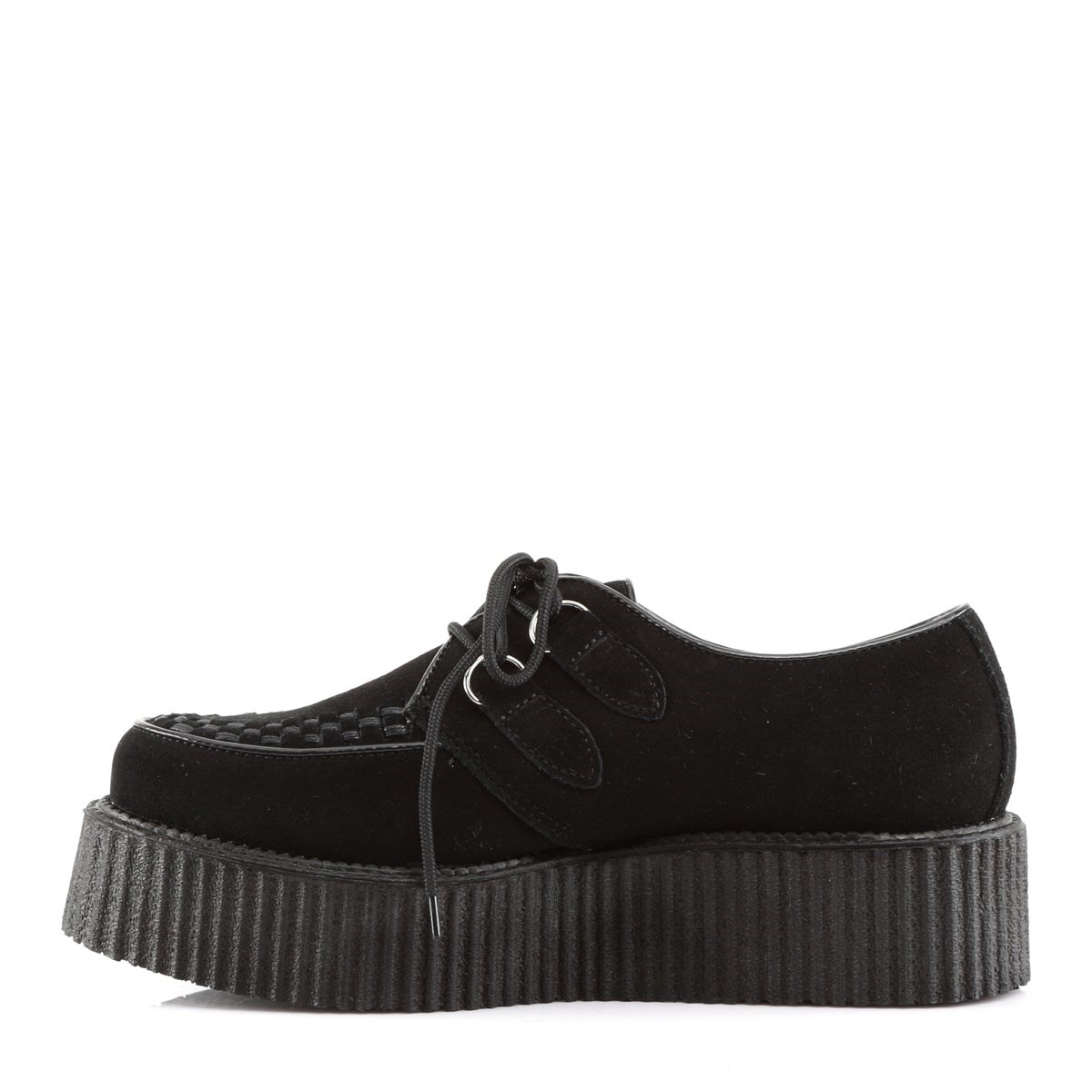 Black Demonia Creeper-402S Suede Men's Creepers Shoes | 35DHPG