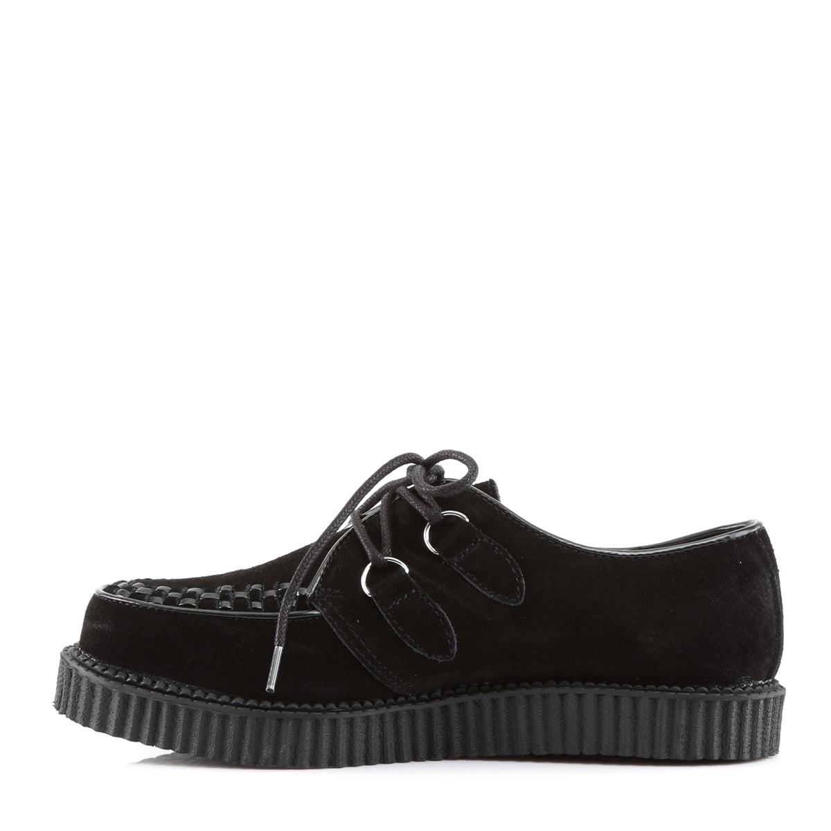 Black Demonia Creeper-602S Suede Men's Creepers Shoes | 78MYLT