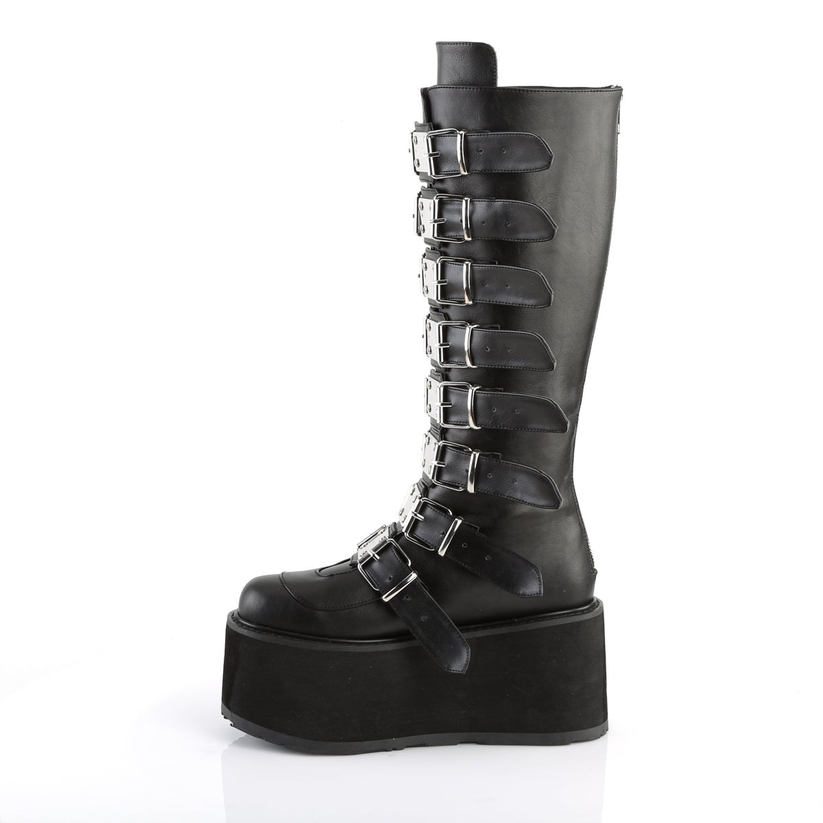 Black Demonia Damned-318 Vegan Leather Women's Knee-high Boots | 16IMFQ