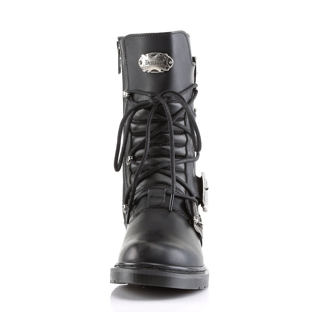 Black Demonia Defiant-306 Vegan Leather Men's Knee-high Boots | 18NDIA