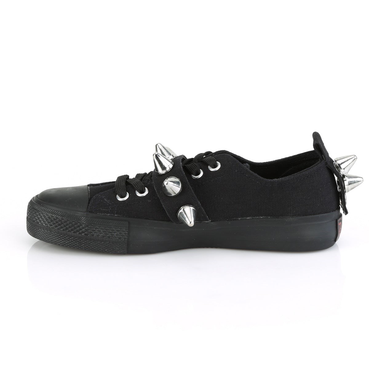 Black Demonia Deviant-04 Canvas Men's Sneakers | 02DCRM