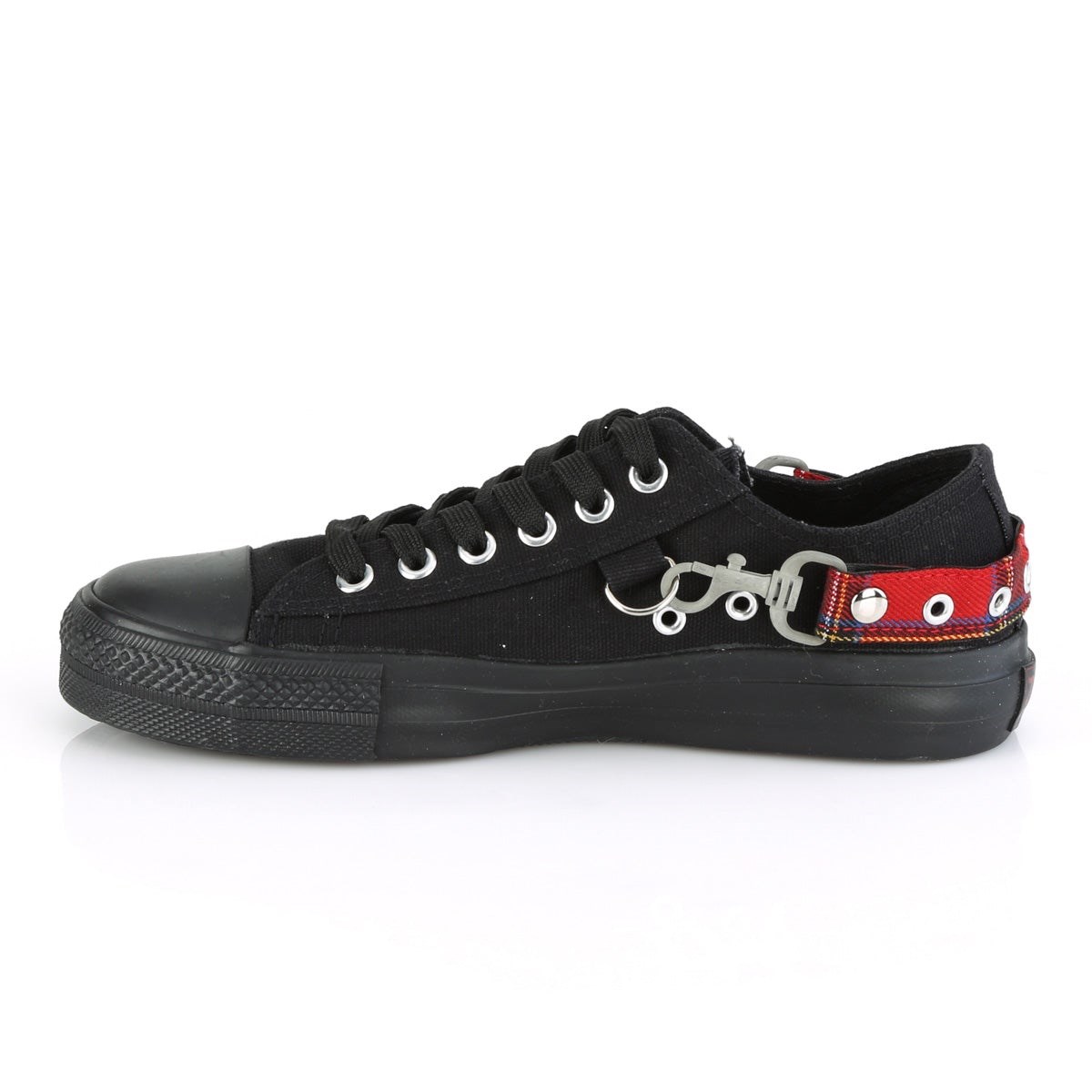 Black Demonia Deviant-07 Canvas Men's Sneakers | 32OHJR