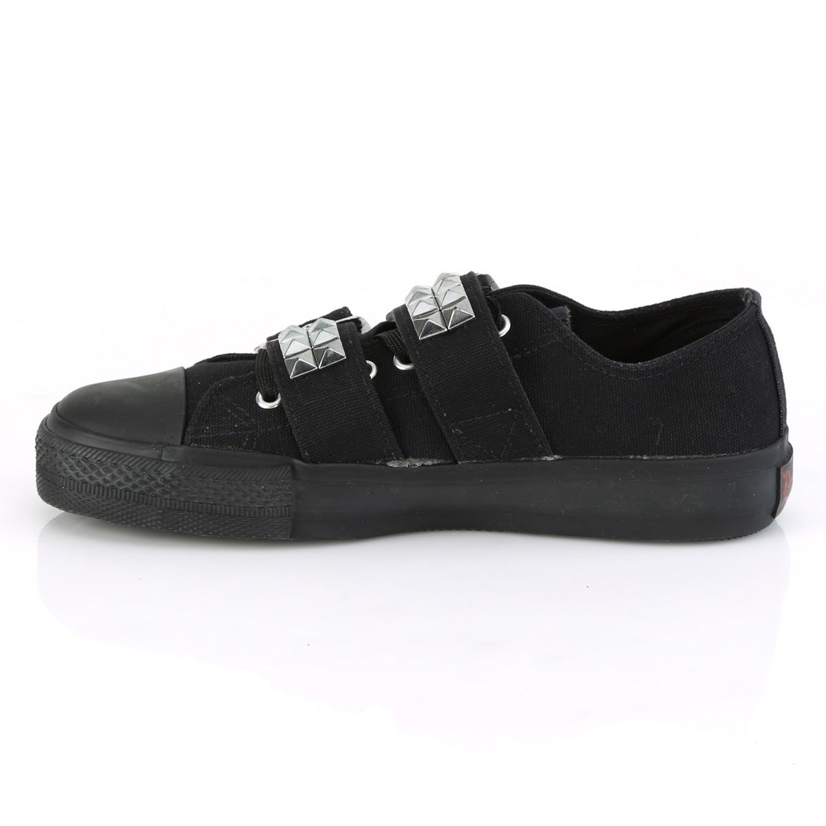 Black Demonia Deviant-08 Canvas Women's Sneakers | 60PBEI