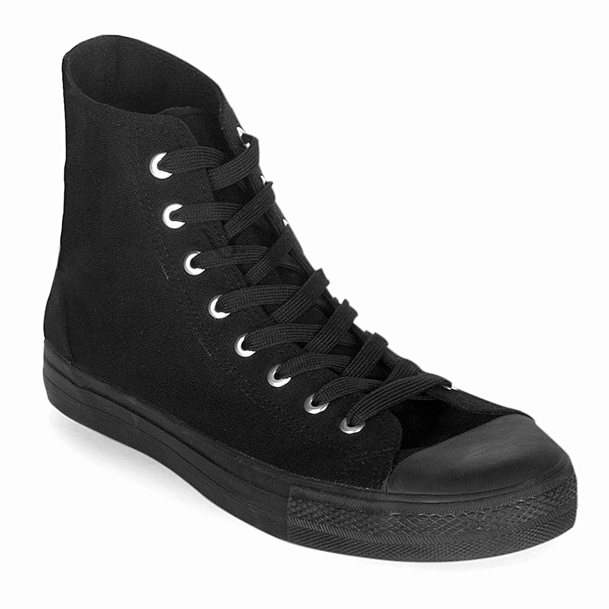 Black Demonia Deviant-101 Canvas Men\'s Sneakers | 91TUZN