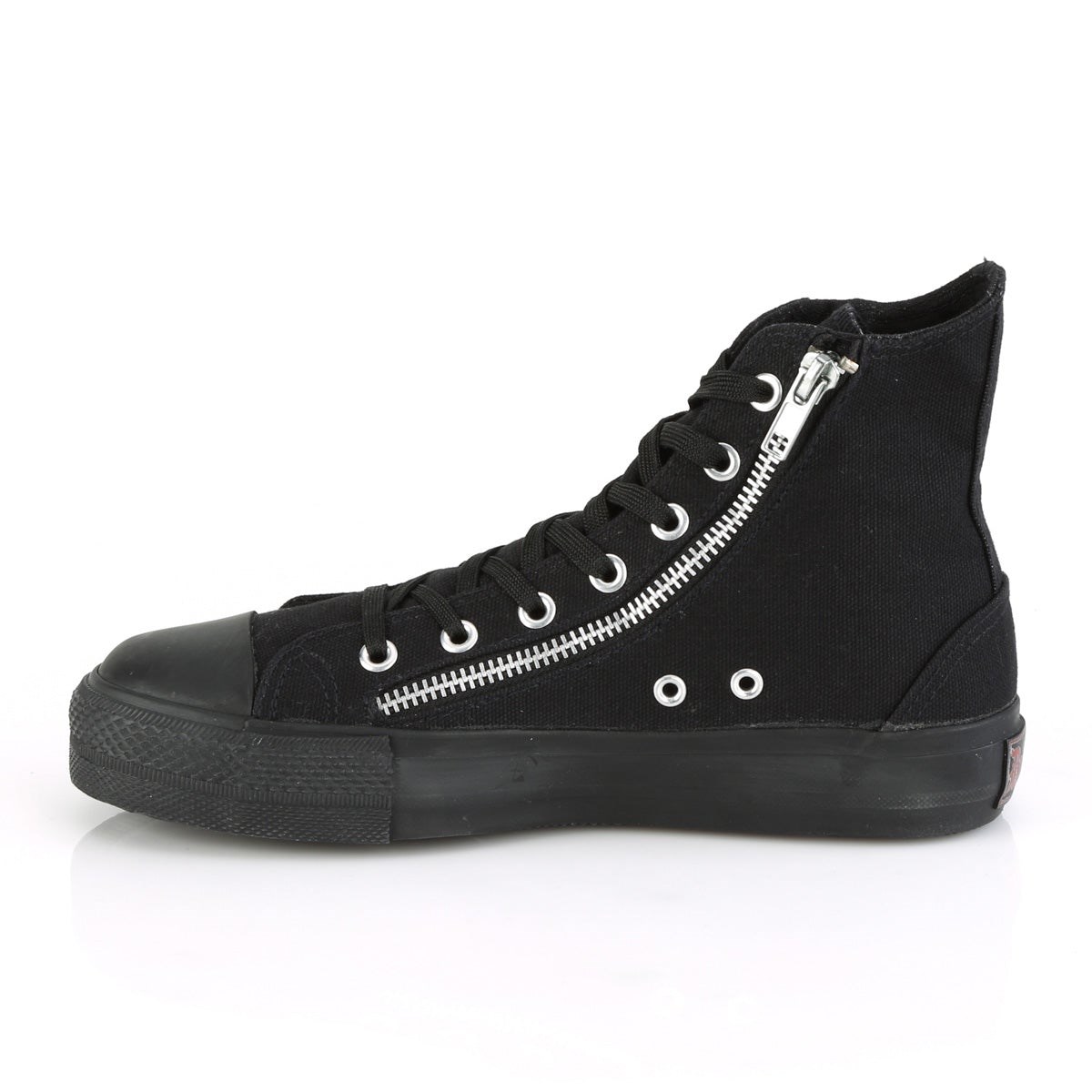 Black Demonia Deviant-106 Canvas Men's Sneakers | 69CNDH