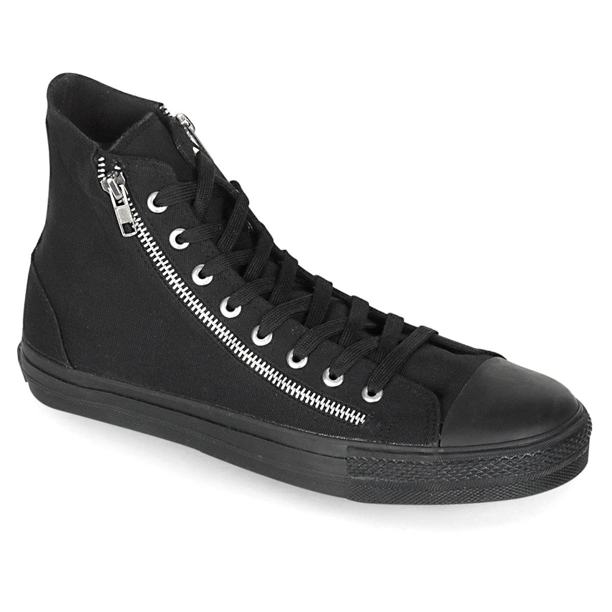 Black Demonia Deviant-106 Canvas Men\'s Sneakers | 69CNDH