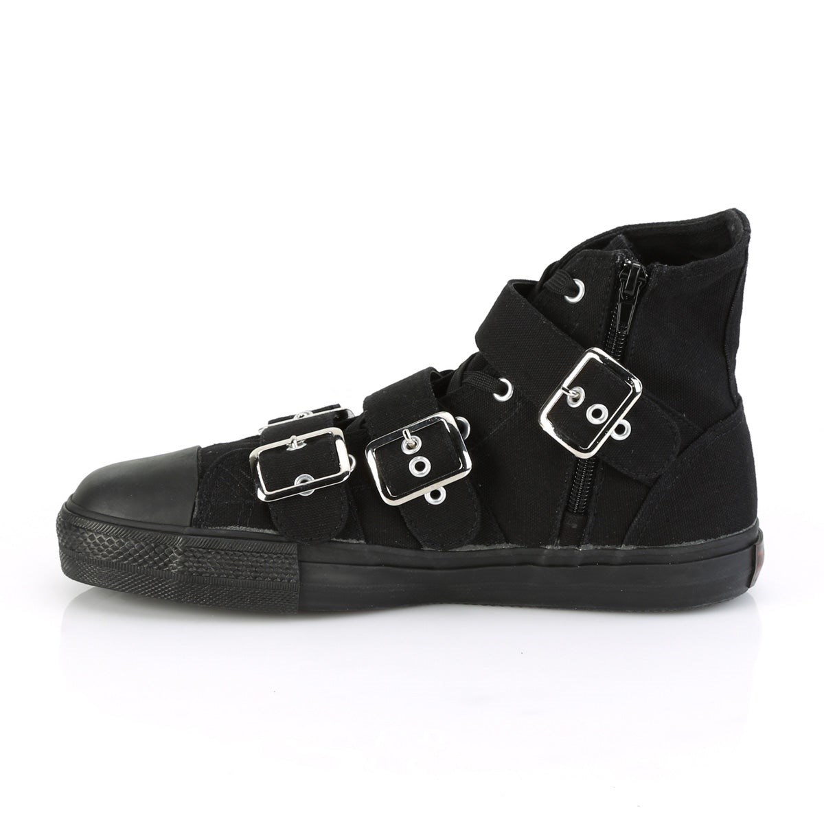 Black Demonia Deviant-109 Canvas Men's Sneakers | 02ZLRY