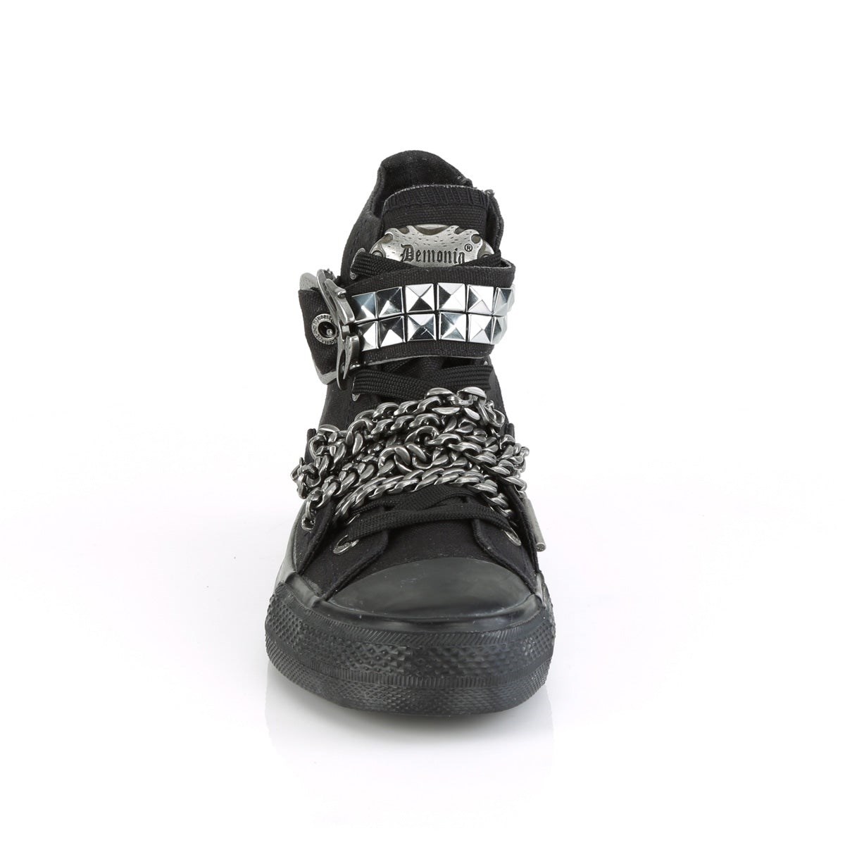 Black Demonia Deviant-110 Canvas Women's Sneakers | 12KIWU