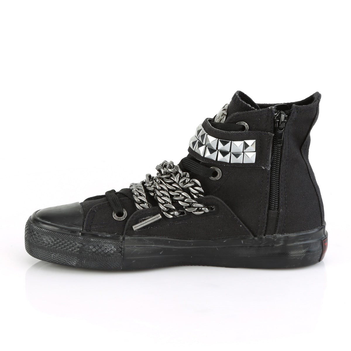 Black Demonia Deviant-110 Canvas Women's Sneakers | 12KIWU