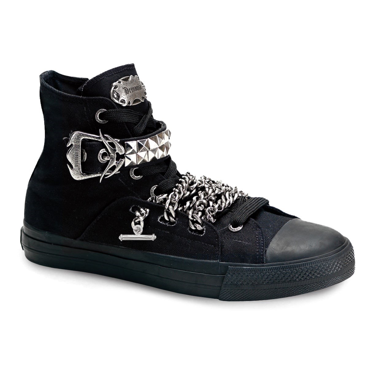 Black Demonia Deviant-110 Canvas Women\'s Sneakers | 12KIWU