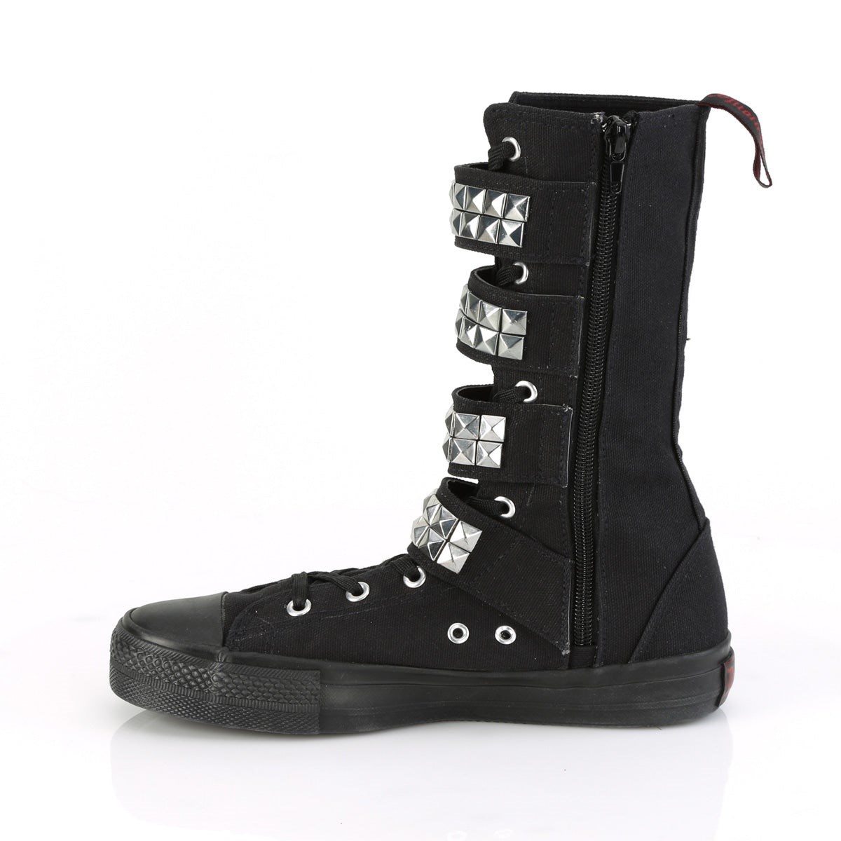 Black Demonia Deviant-203 Canvas Men's Sneakers | 17TPMK