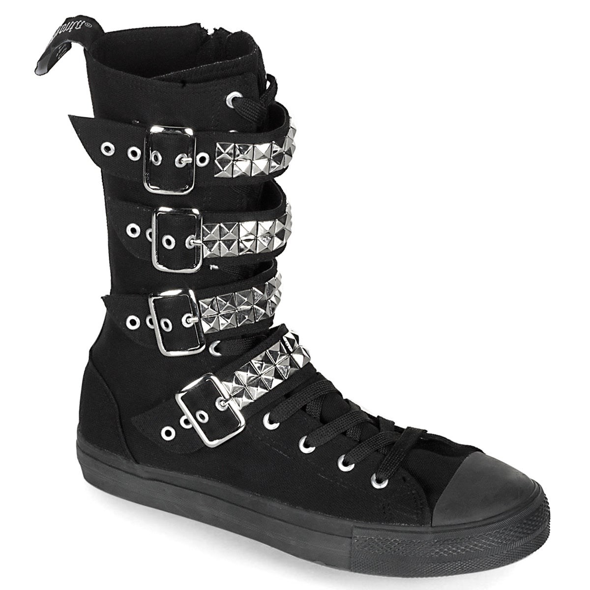 Black Demonia Deviant-203 Canvas Men\'s Sneakers | 17TPMK