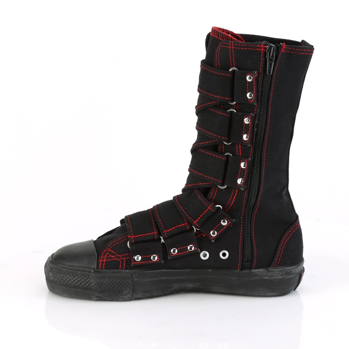 Black Demonia Deviant-207 Canvas Men's Sneakers | 26JSVT