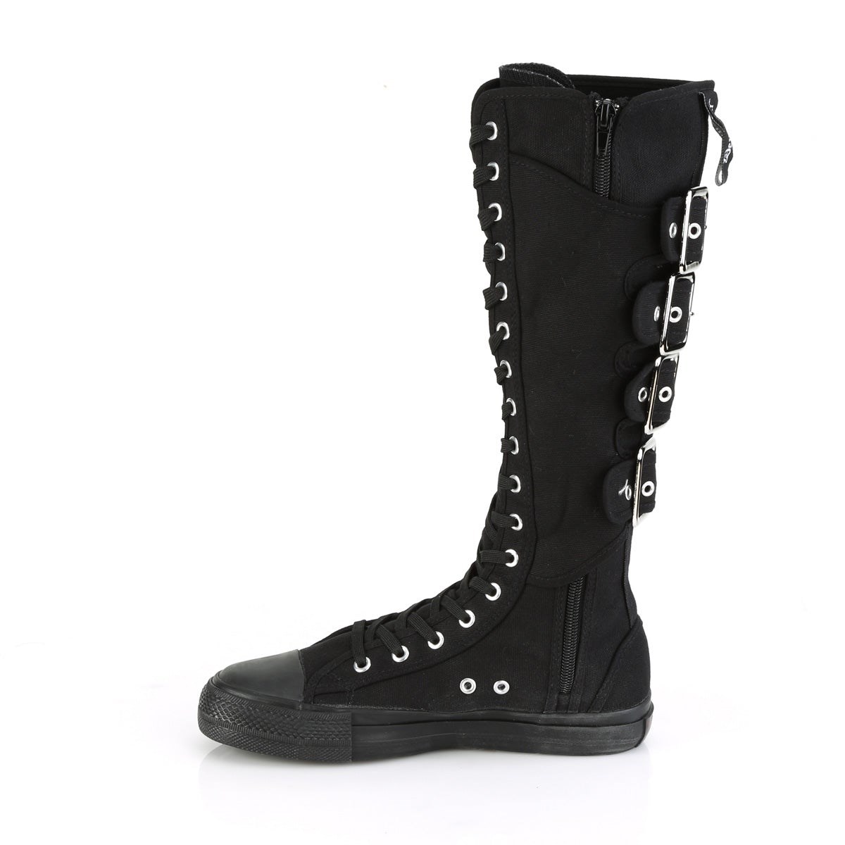 Black Demonia Deviant-303 Canvas Women's Sneakers | 30SOHZ