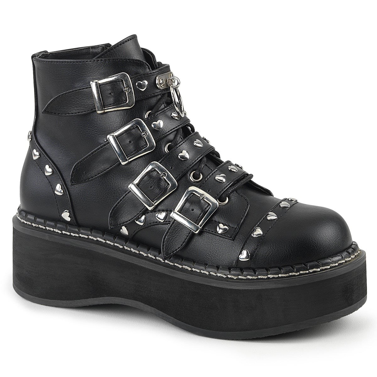 Black Demonia Emily-315 Vegan Leather Women\'s Ankle Boots | 81DXLE