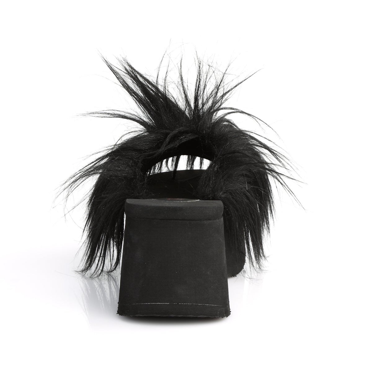 Black Demonia Funn-31 Fur Women's Sandals | 95IHOX