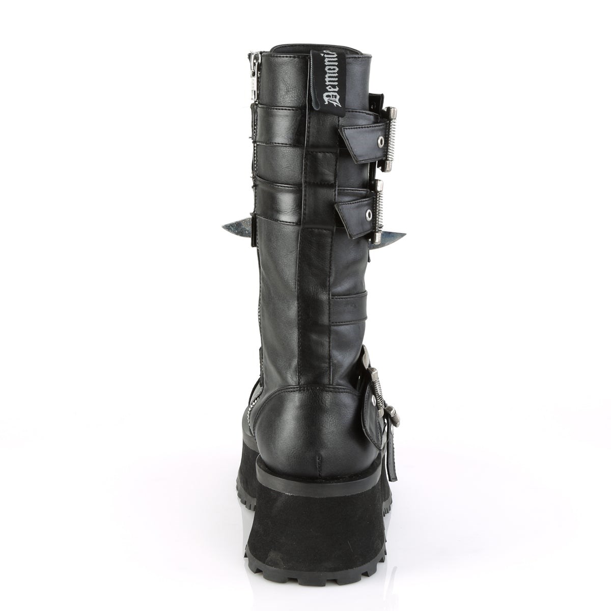 Black Demonia Gravedigger-250 Vegan Leather Men's Ankle Boots | 50LTUF