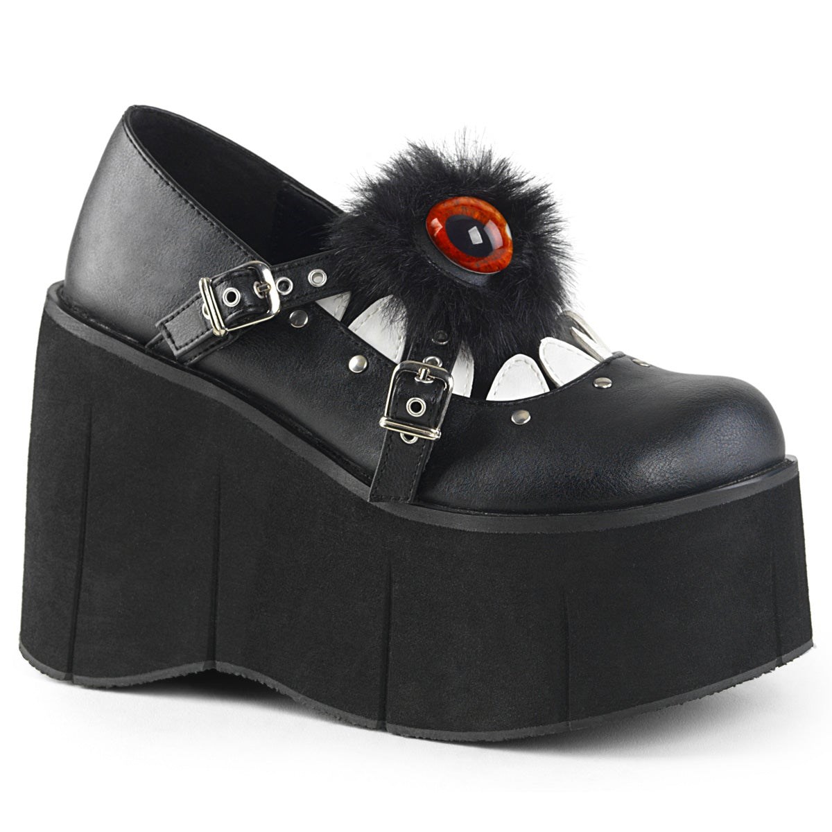 Black Demonia Kera-11 Vegan Leather Women\'s Mary Jane Shoes | 28TXYZ