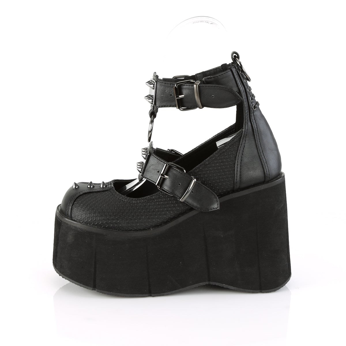 Black Demonia Kera-12 Vegan Leather Women's Mary Jane Shoes | 52ALVH