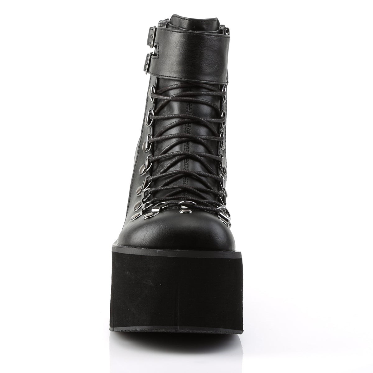 Black Demonia Kera-21 Vegan Leather Women's Ankle Boots | 18GLPW