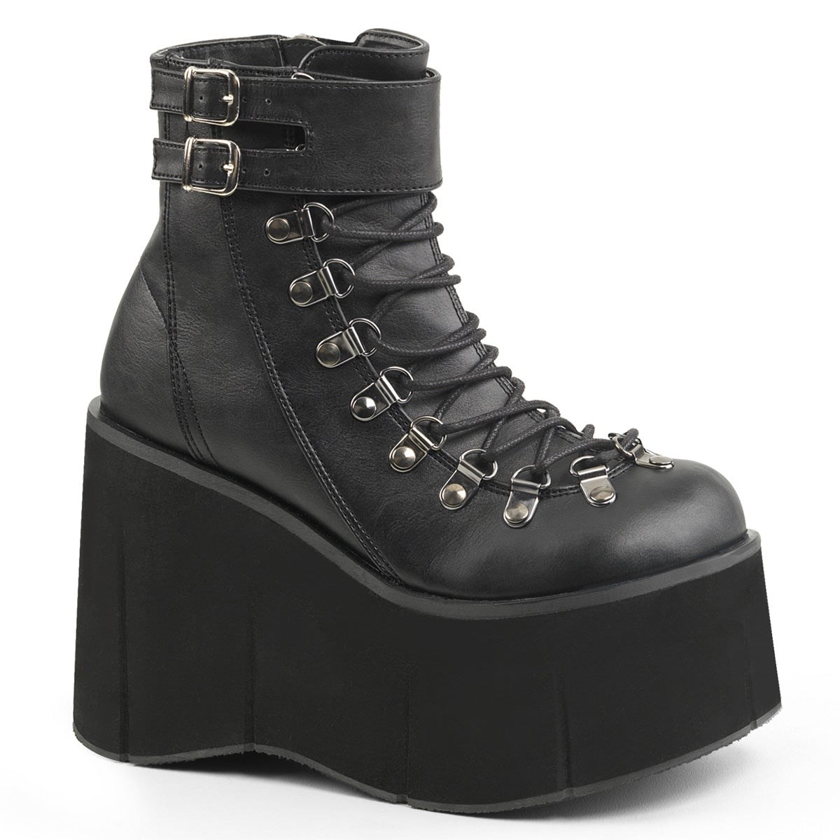 Black Demonia Kera-21 Vegan Leather Women\'s Ankle Boots | 18GLPW