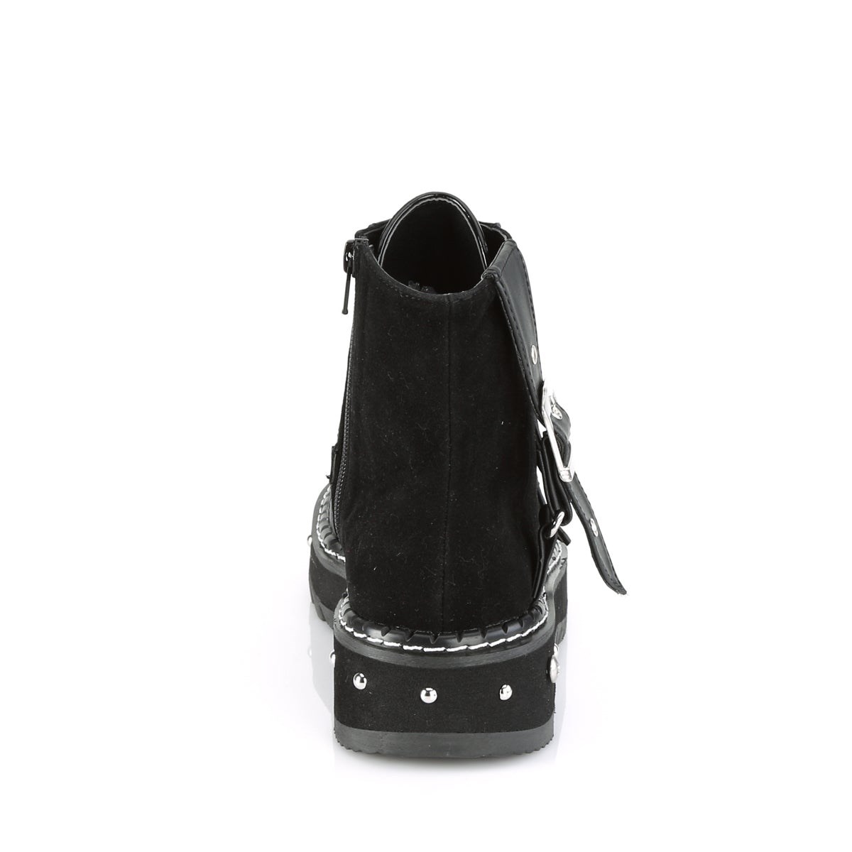 Black Demonia Lilith-278 Leather-Vegan Suede Women's Ankle Boots | 96YHRZ