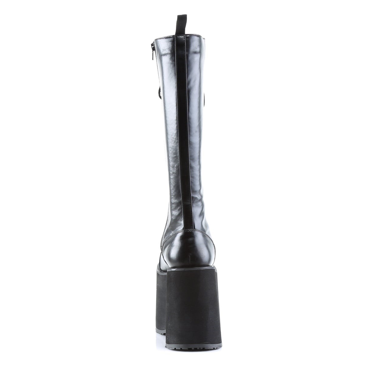 Black Demonia Mega-602 Faux Leather Men's Knee-high Boots | 87KBXH