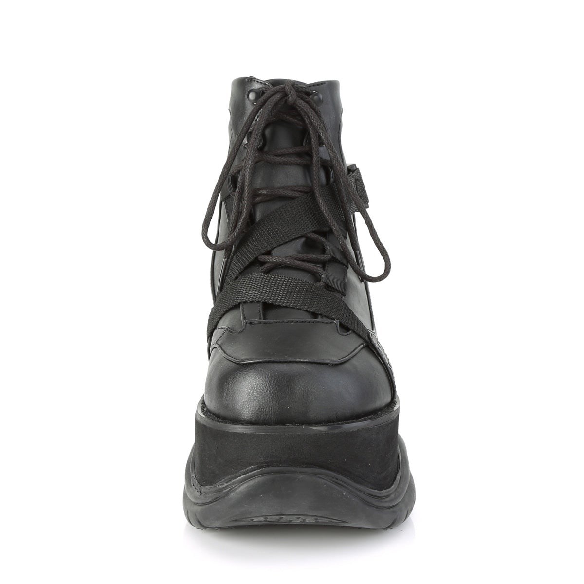 Black Demonia Neptune-181 Vegan Leather Men's Ankle Boots | 59FGMA