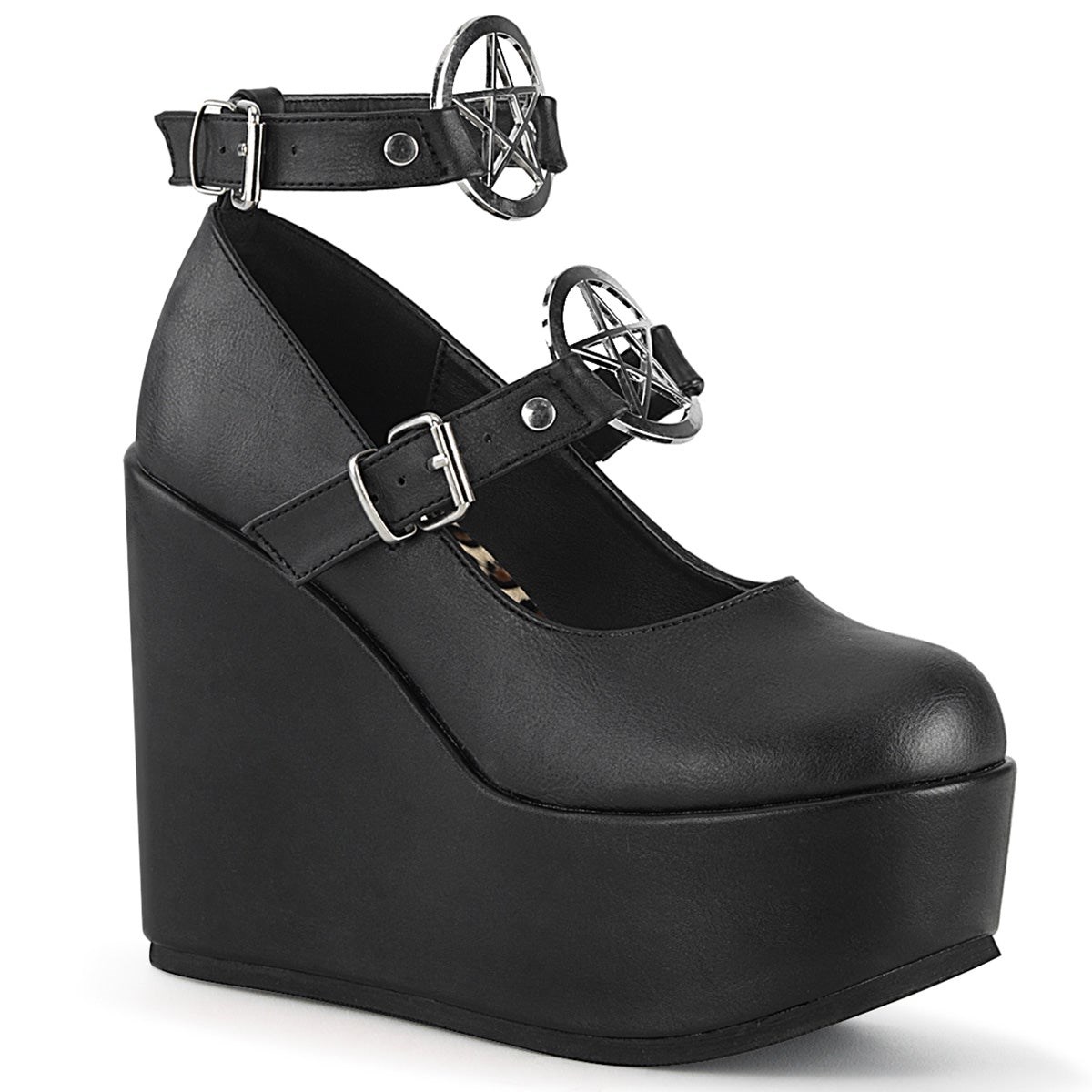 Black Demonia Poison-99-1 Vegan Leather Women\'s Mary Jane Shoes | 13JWCA