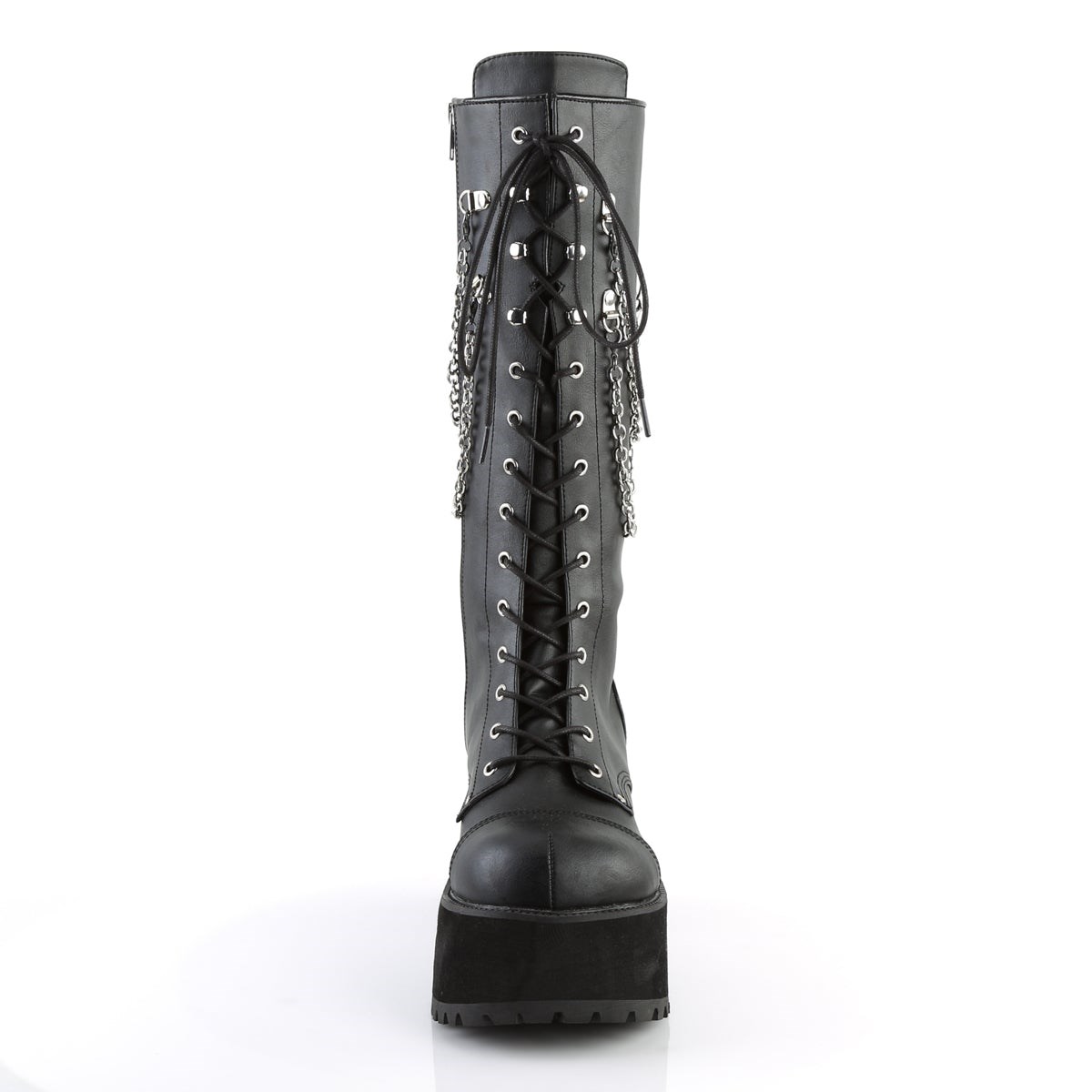 Black Demonia Ranger-303 Faux Leather Men's Knee-high Boots | 04UMOY