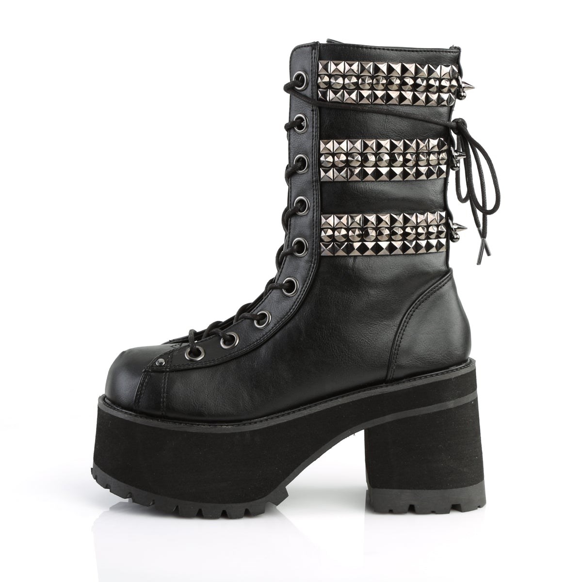 Black Demonia Ranger-305 Vegan Leather Women's Ankle Boots | 91AFMN