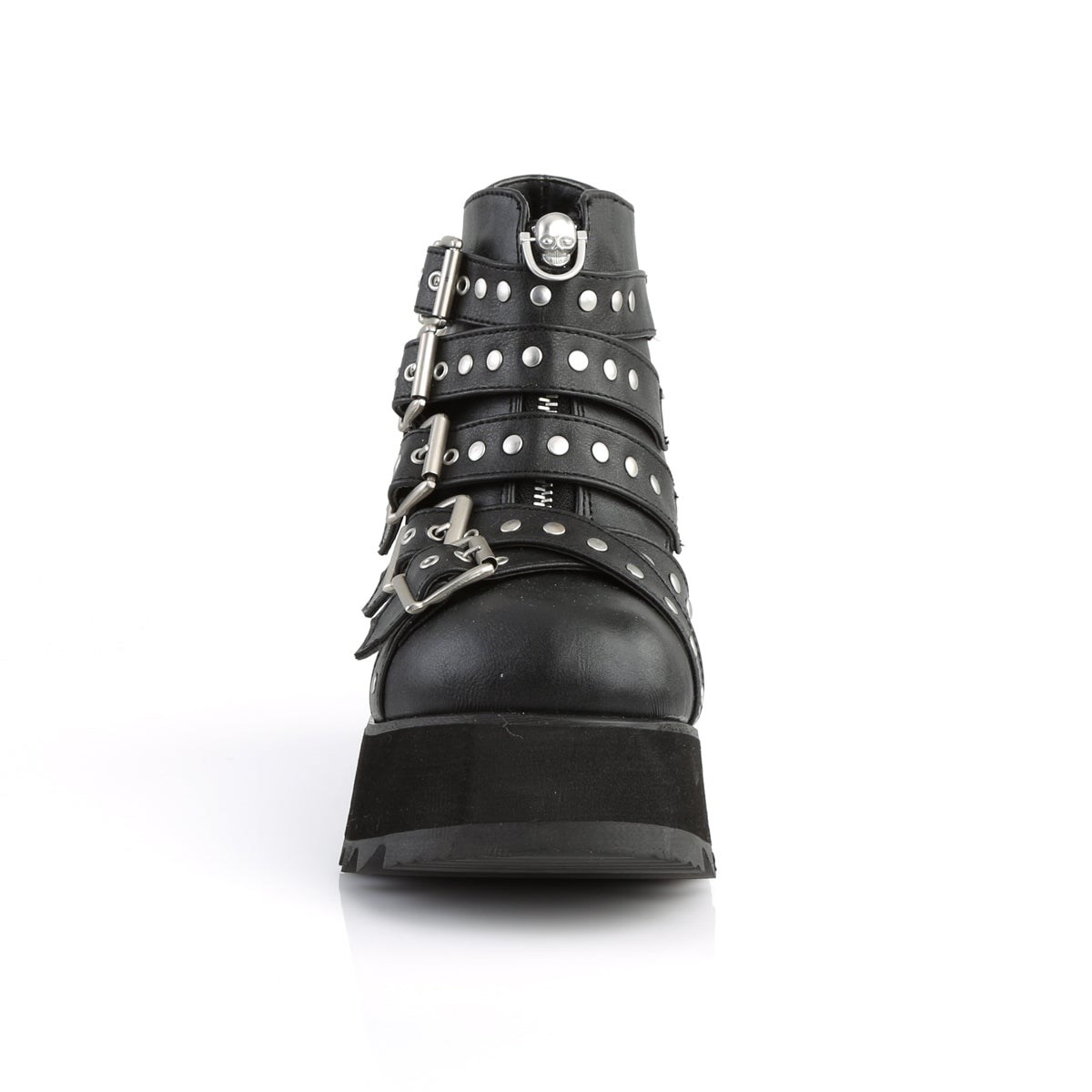 Black Demonia Scene-30 Vegan Leather Women's Ankle Boots | 48EMYU