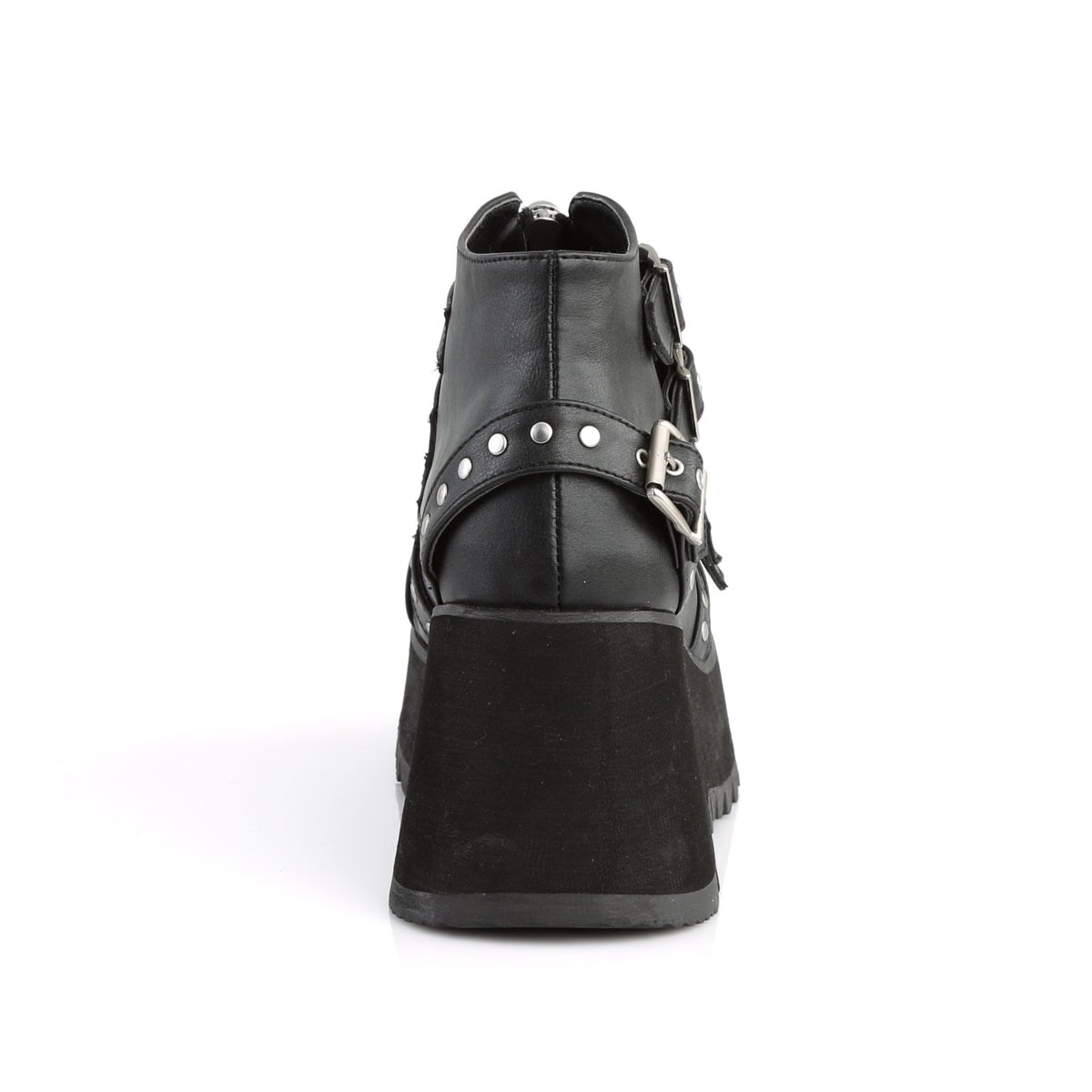 Black Demonia Scene-30 Vegan Leather Women's Ankle Boots | 48EMYU