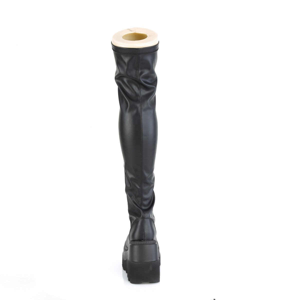 Black Demonia Shaker-374 Str. Vegan Leather Women's Over-the-knee Boots | 84WAZR