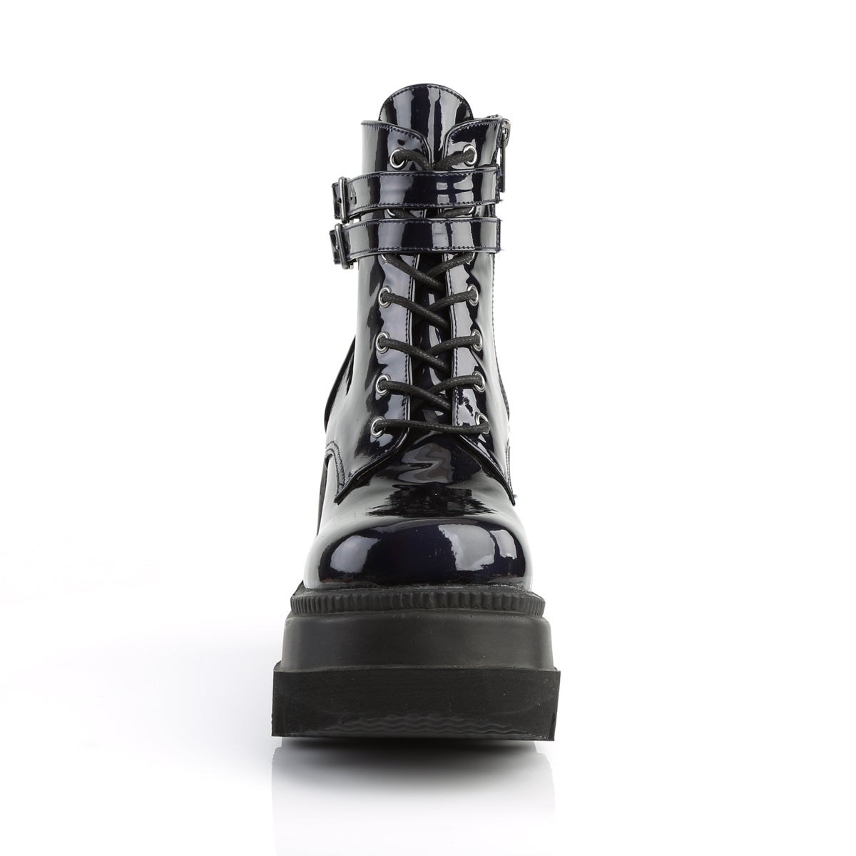 Black Demonia Shaker-52 Hologram Women's Ankle Boots | 37CMVQ