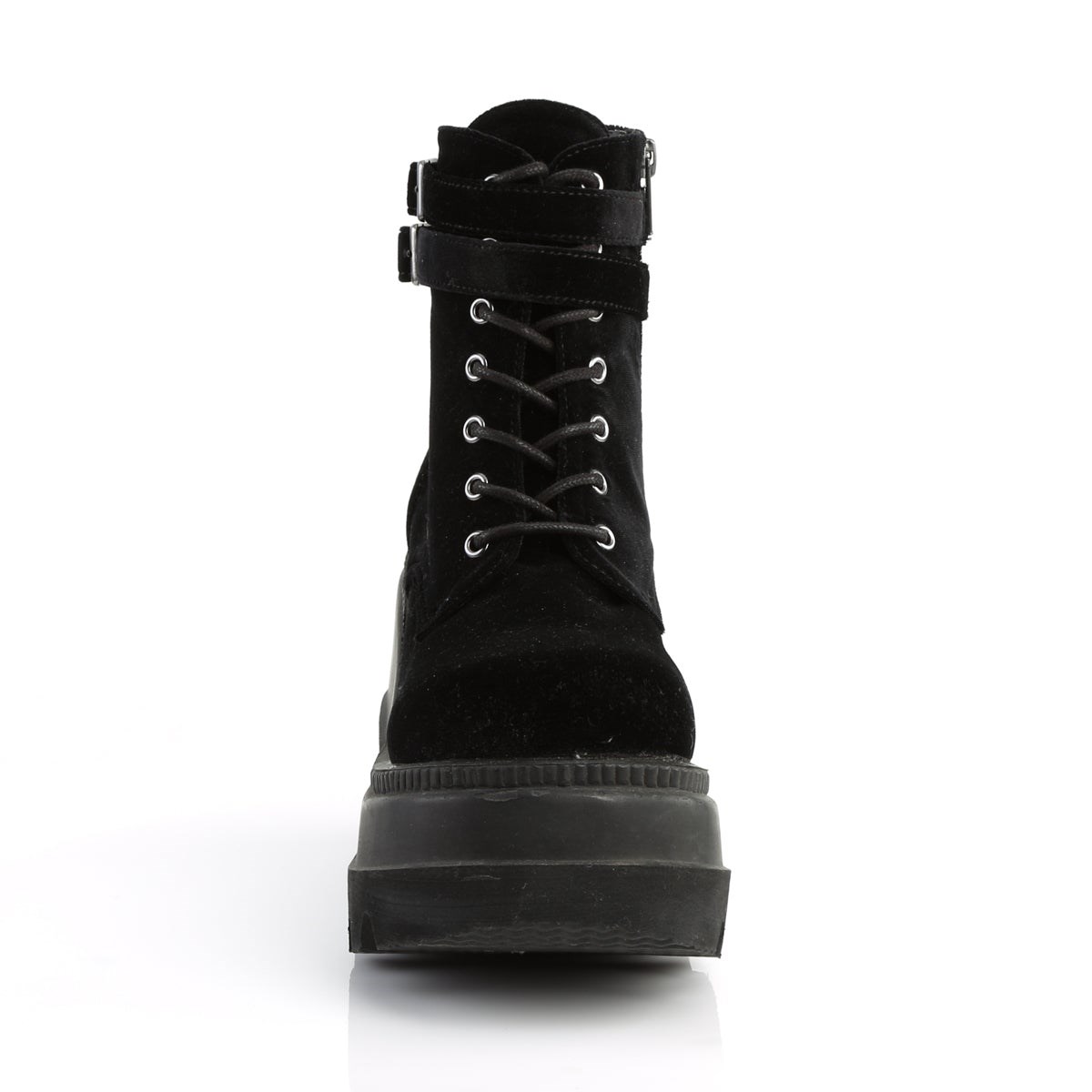 Black Demonia Shaker-52 Velvet Women's Ankle Boots | 78CTXB