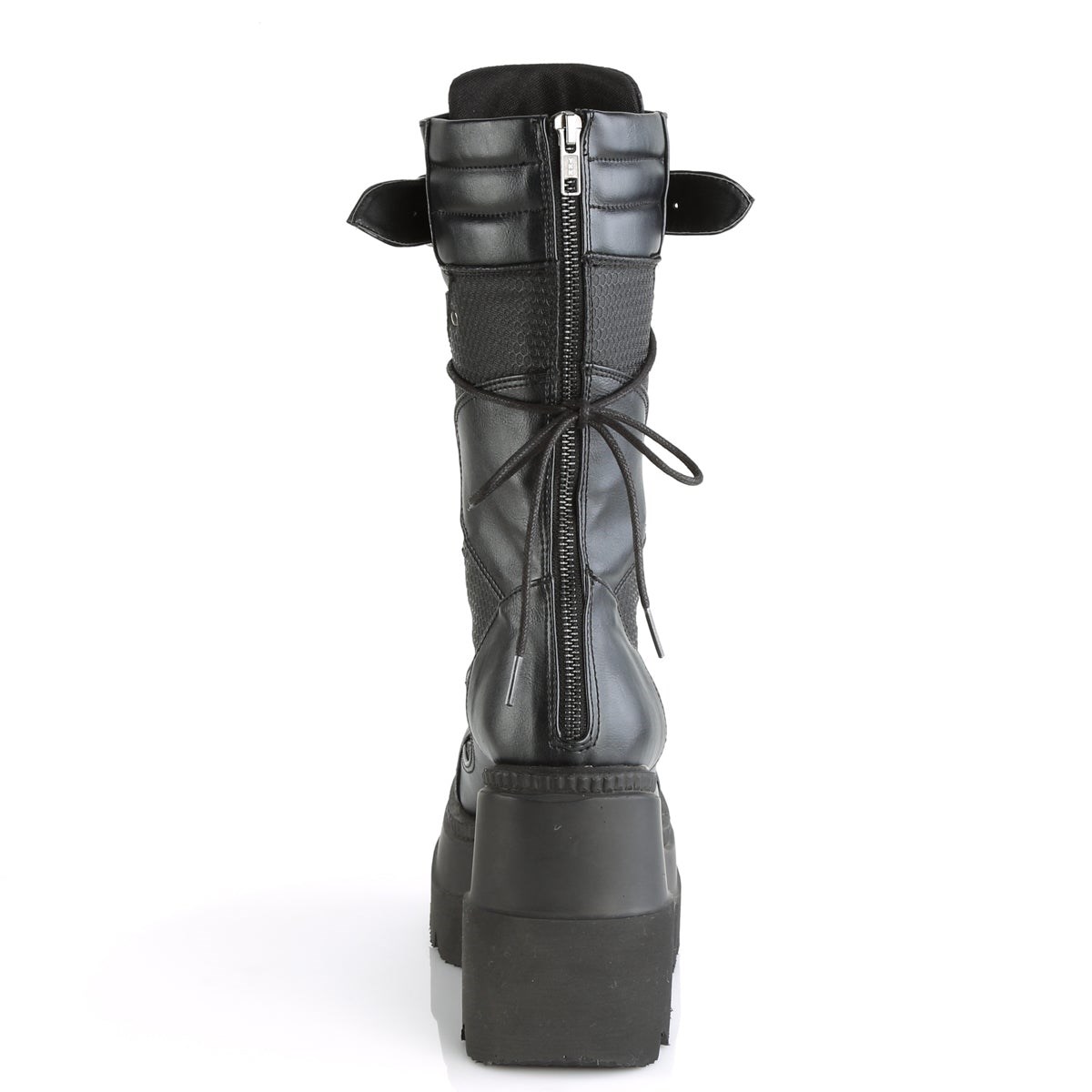 Black Demonia Shaker-70 Vegan Leather Women's Knee-high Boots | 34VKTG